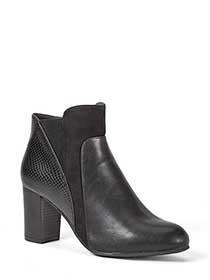 wide width platform booties
