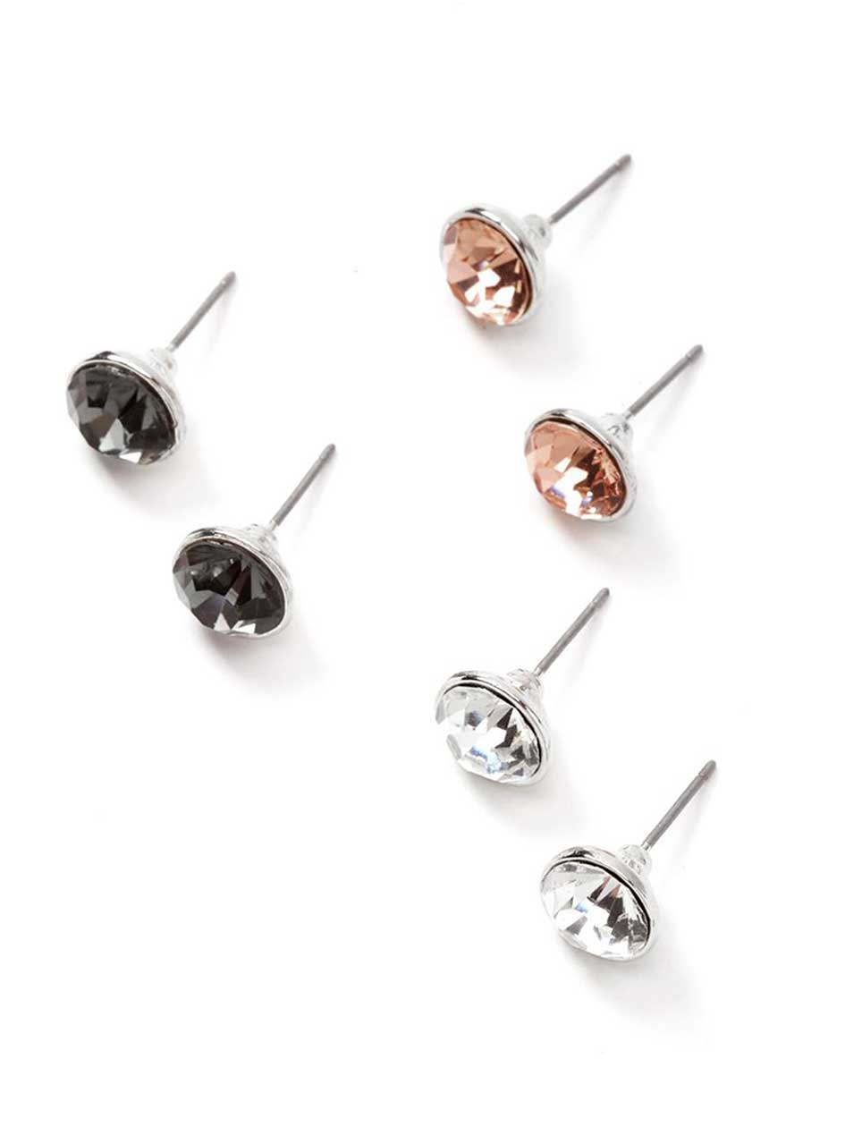 3 Pairs of Stud Earrings 3 Pairs of Stud Earrings