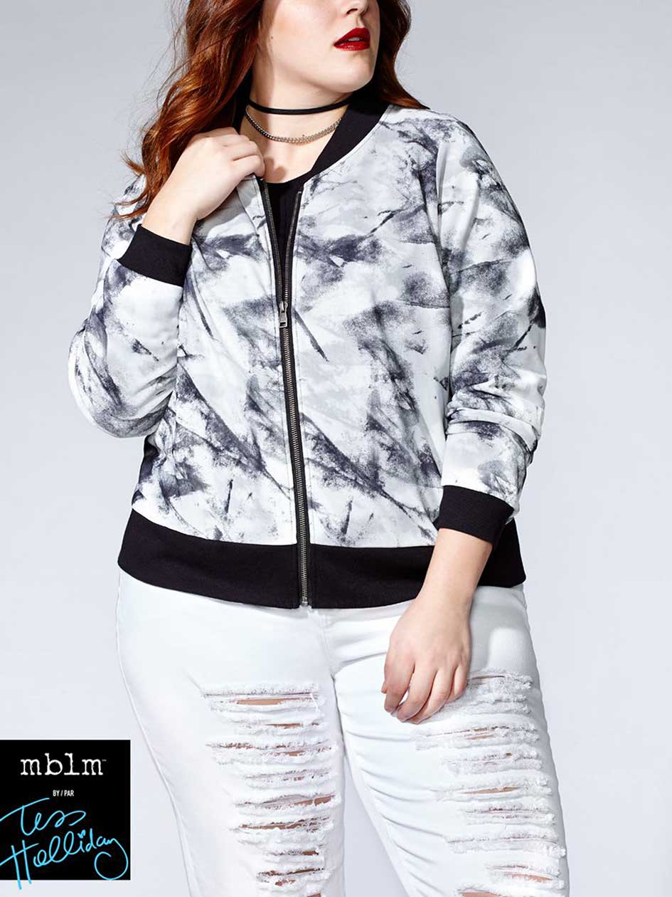 Tess Holliday - Printed Bomber Jacket Tess Holliday - Printed Bomber Jacket