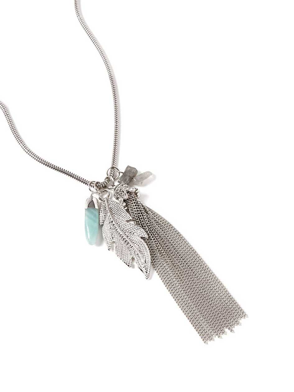 Long Necklace with Tassel and Pendant Long Necklace with Tassel and Pendant