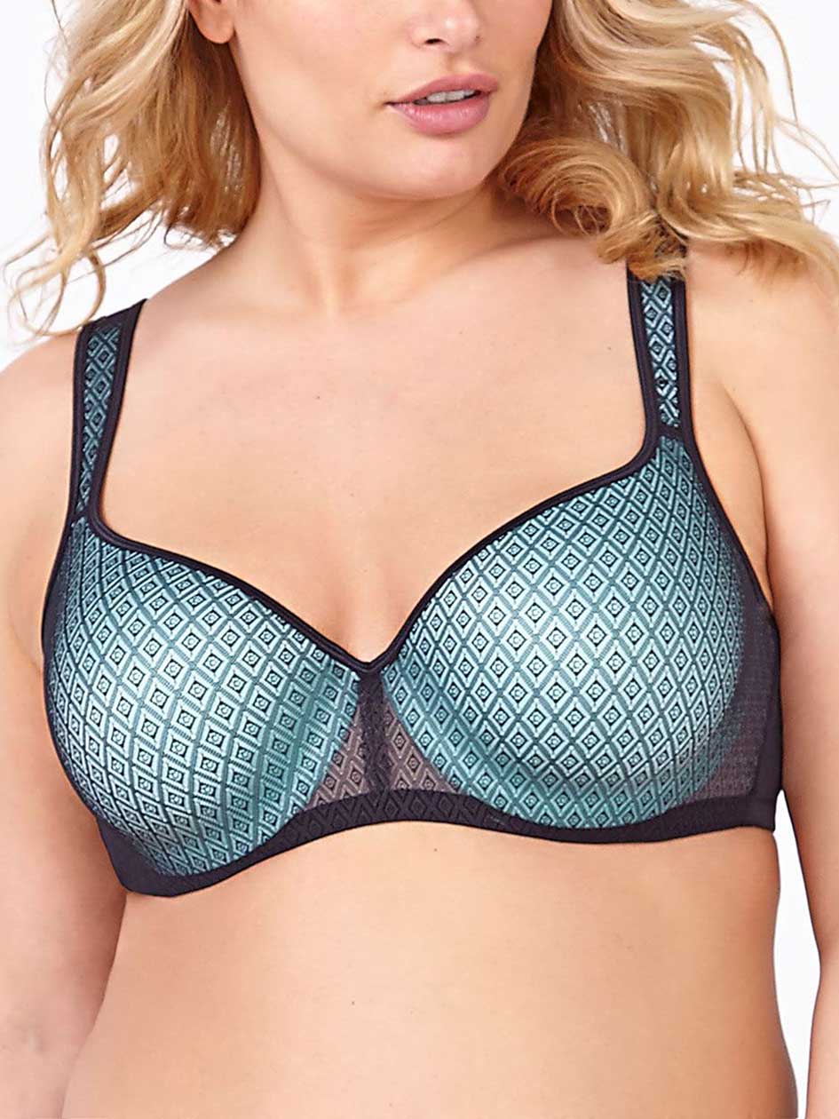 Ti Voglio Padded T-Shirt Bra with Mesh, G & H Cups Ti Voglio Padded T-Shirt Bra with Mesh, G & H Cups