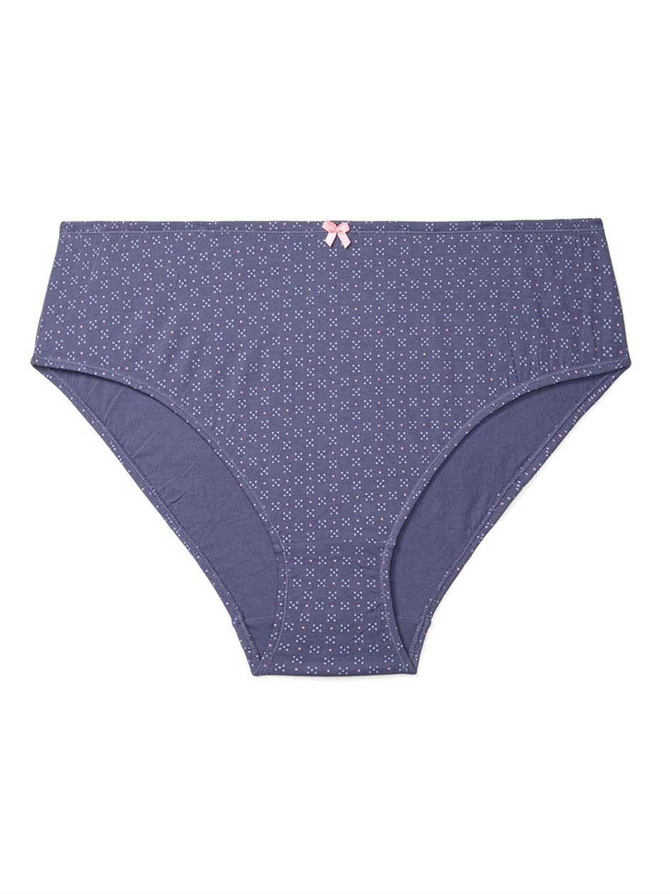 Ti Voglio Printed Cotton High Cut Brief Panty Ti Voglio Printed Cotton High Cut Brief Panty