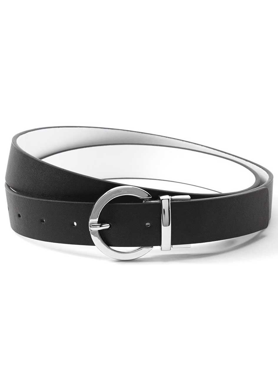 Reversible Faux-Leather Belt Reversible Faux-Leather Belt