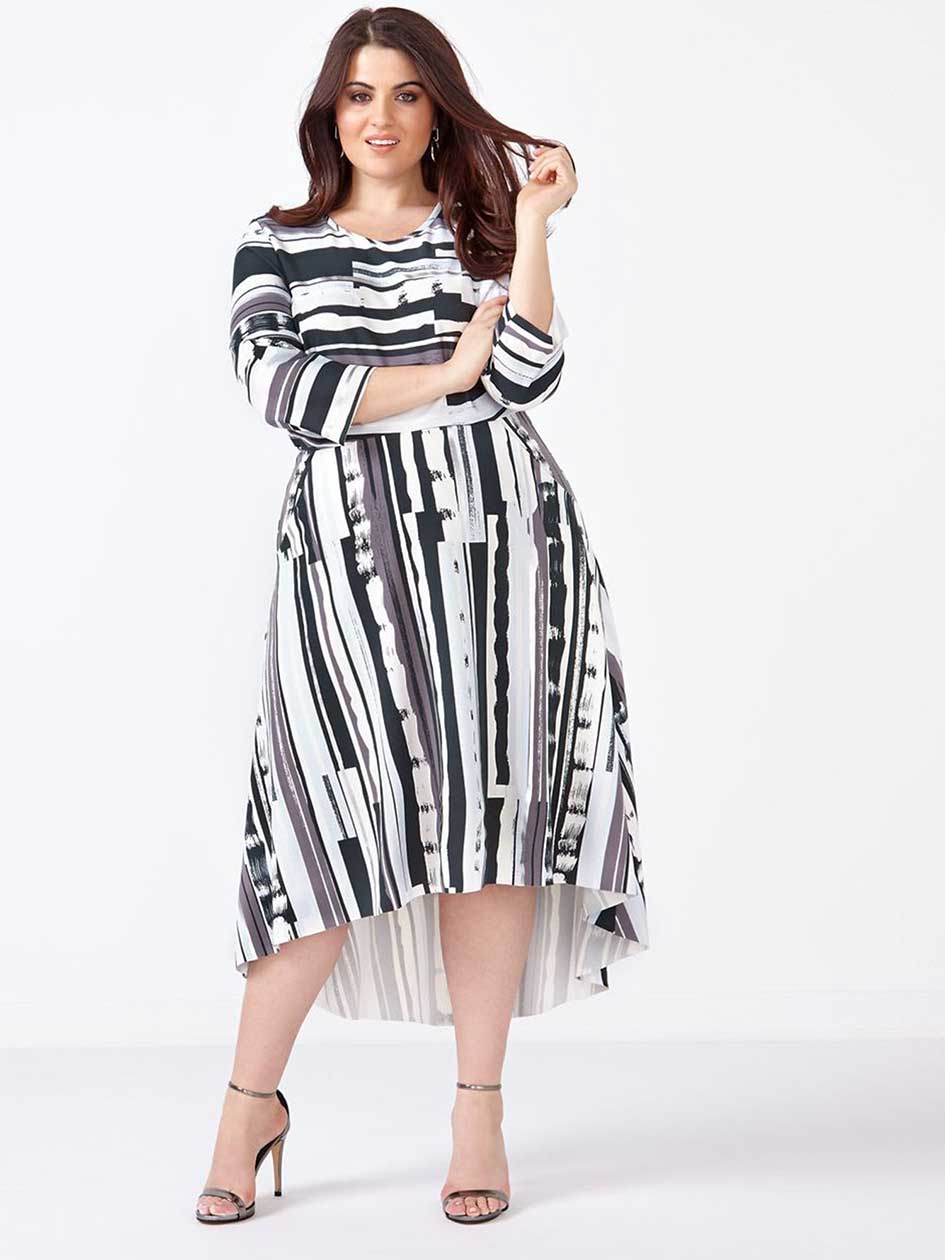 MELISSA McCARTHY 3/4 Sleeve Printed Dress MELISSA McCARTHY 3/4 Sleeve Printed Dress