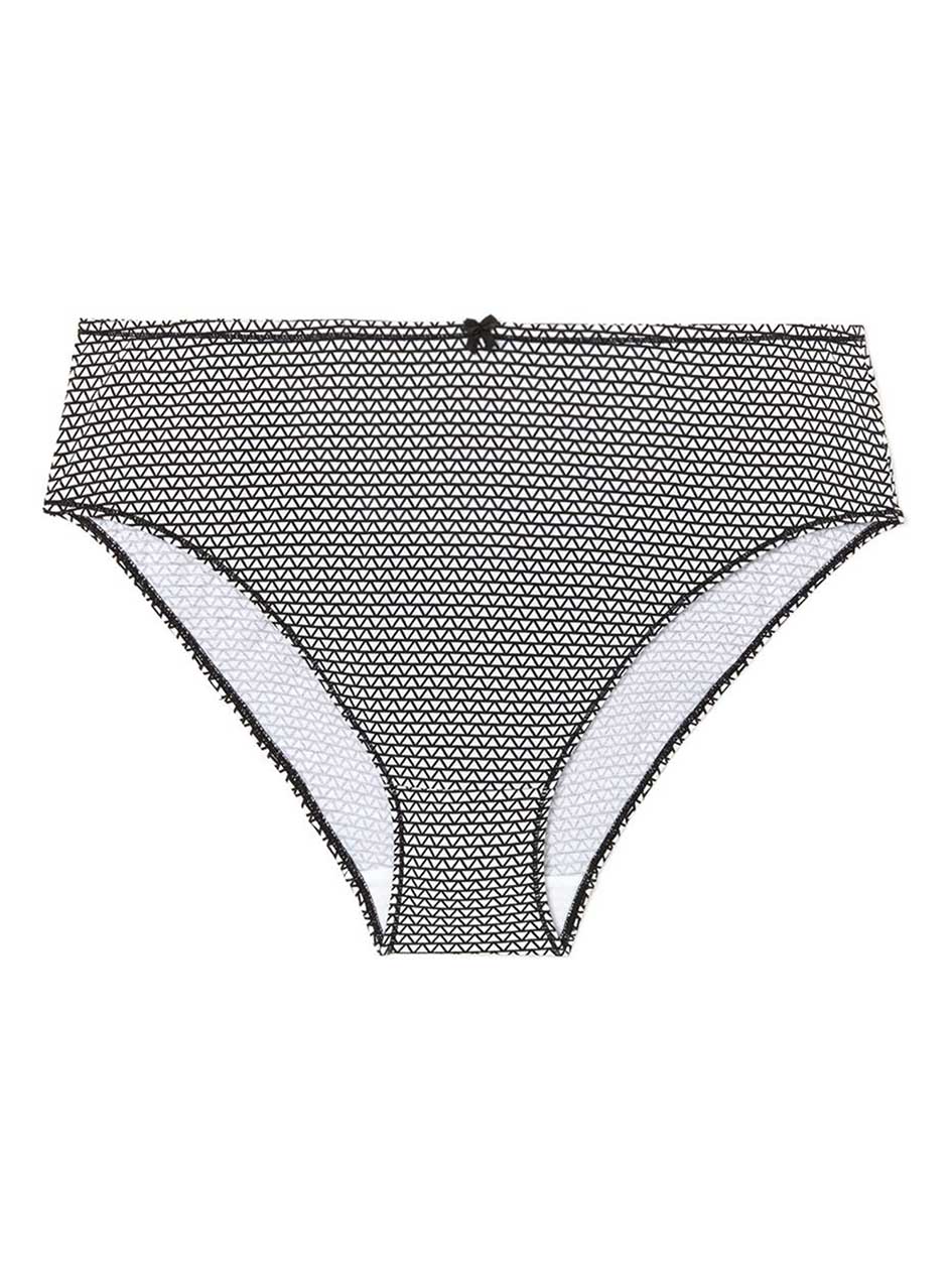 Ti Voglio Printed Cotton High Cut Brief Panty Ti Voglio Printed Cotton High Cut Brief Panty
