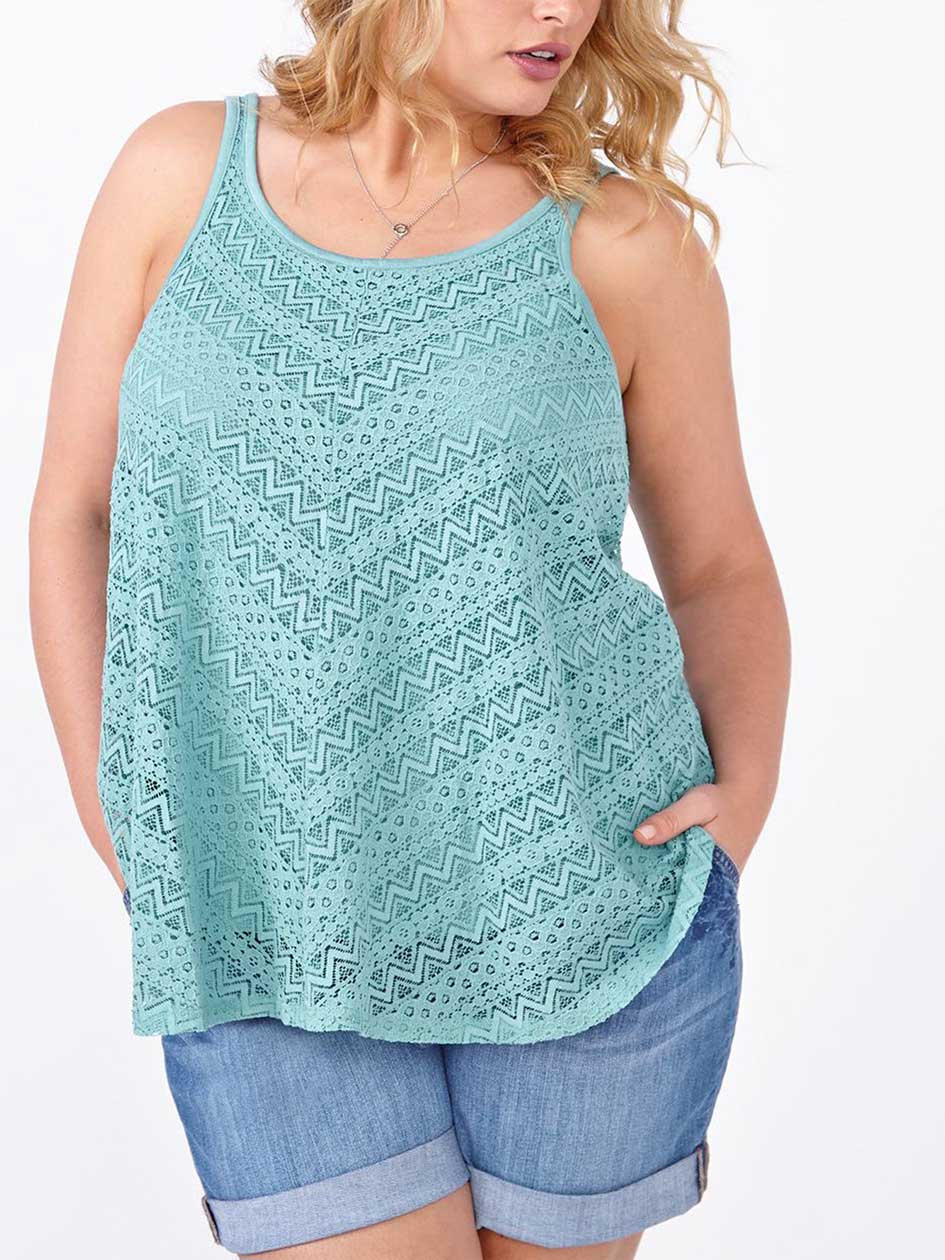 d/c JEANS Sleeveless Lace Top d/c JEANS Sleeveless Lace Top