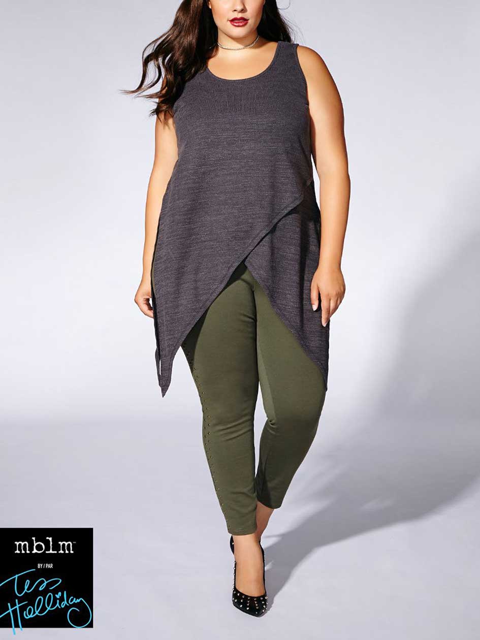 Tess Holliday - Sleeveless Sharkbite Tunic Tess Holliday - Sleeveless Sharkbite Tunic