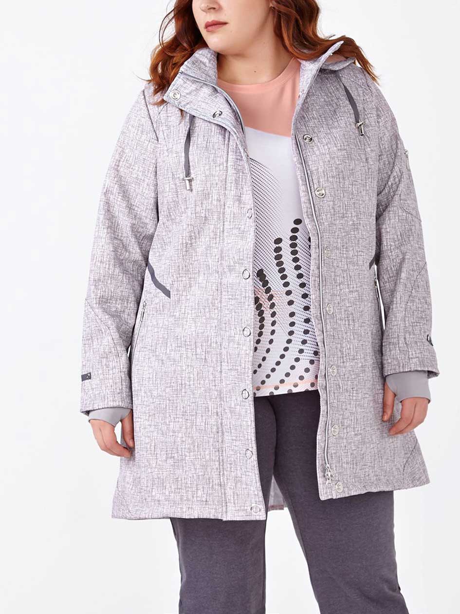 ActiveZone Plus-Size Long Sleeve Hooded Jacket ActiveZone Plus-Size Long Sleeve Hooded Jacket