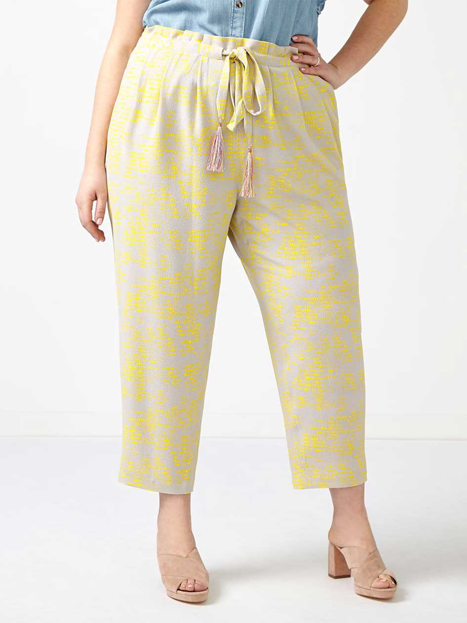 MELISSA McCARTHY Soft Printed Ankle Pant MELISSA McCARTHY Soft Printed Ankle Pant