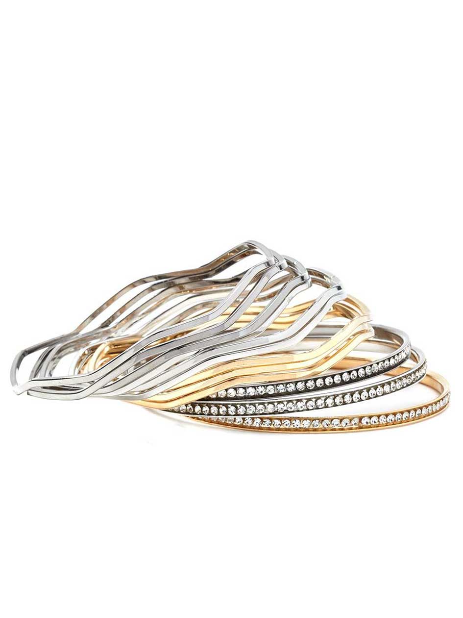 Set of 12 Bangle Bracelets Set of 12 Bangle Bracelets