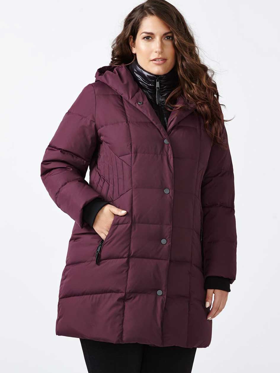 Long Puffer Jacket with Fooler Collar Long Puffer Jacket with Fooler Collar
