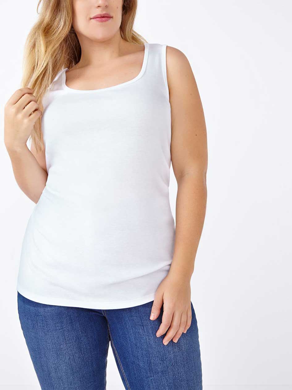 Shaped Fit Basic Tank Top Shaped Fit Basic Tank Top