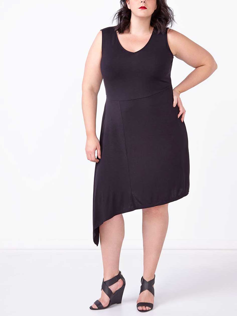 Sleeveless Asymmetric Dress Sleeveless Asymmetric Dress