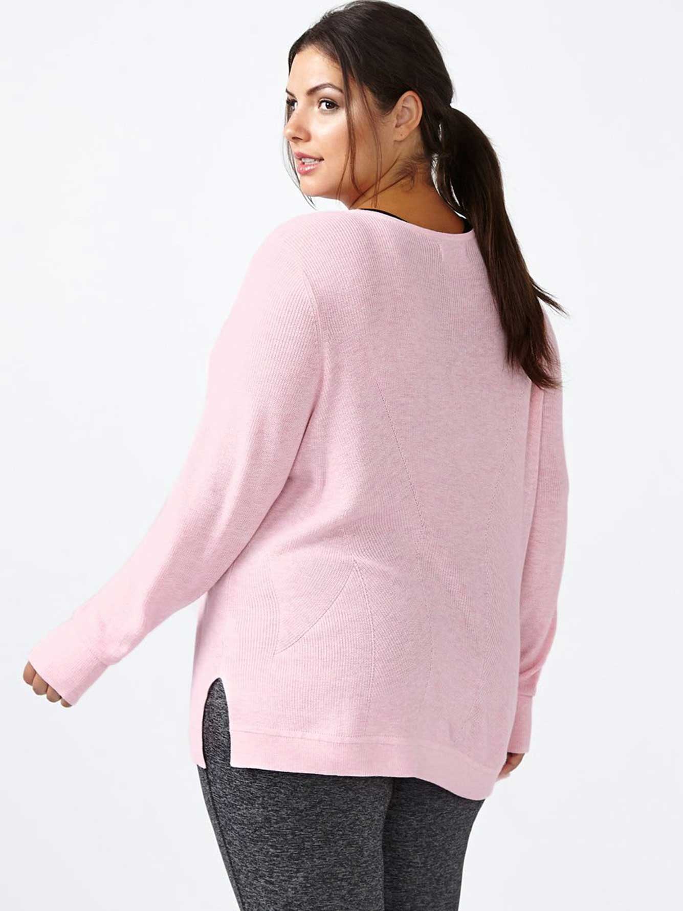 Essentials PlusSize Long Sleeve Sweater Penningtons