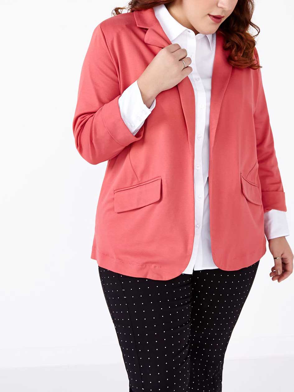 3/4 Rolled Sleeve Blazer 3/4 Rolled Sleeve Blazer
