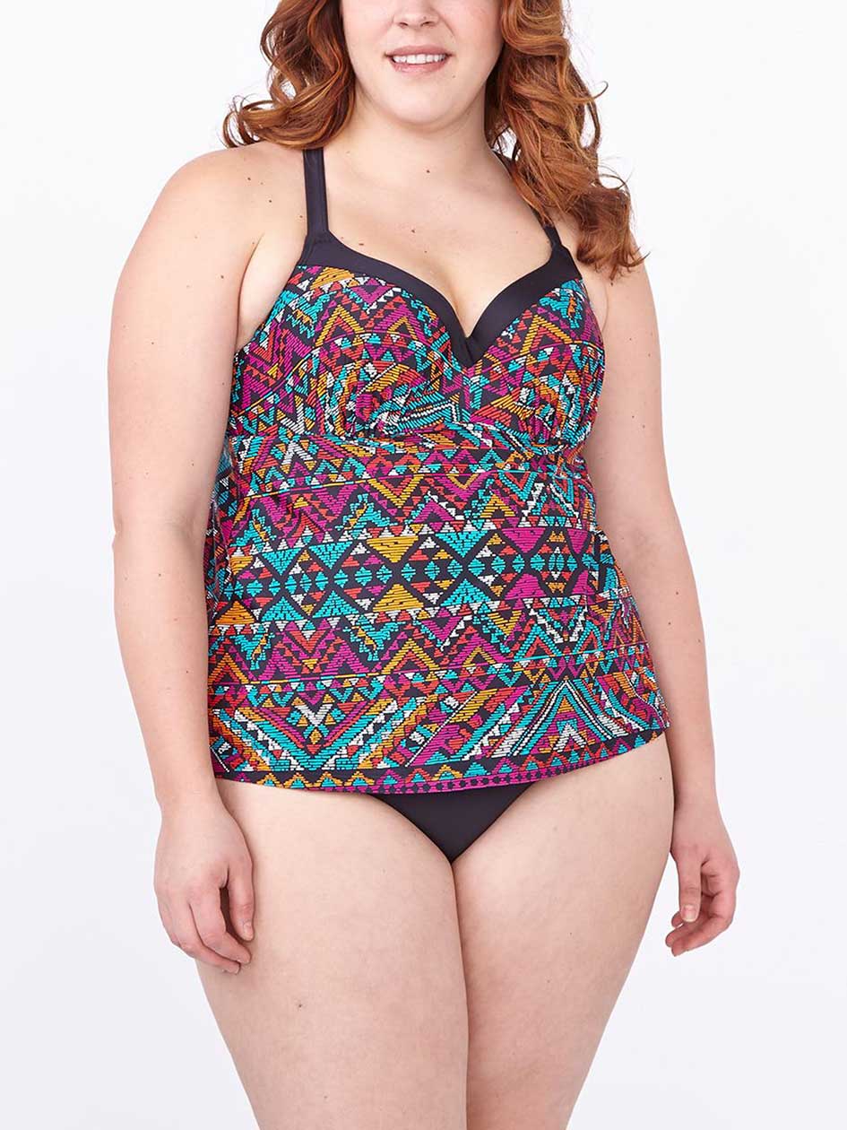 Sea - Printed Tankini Swim Top Sea - Printed Tankini Swim Top