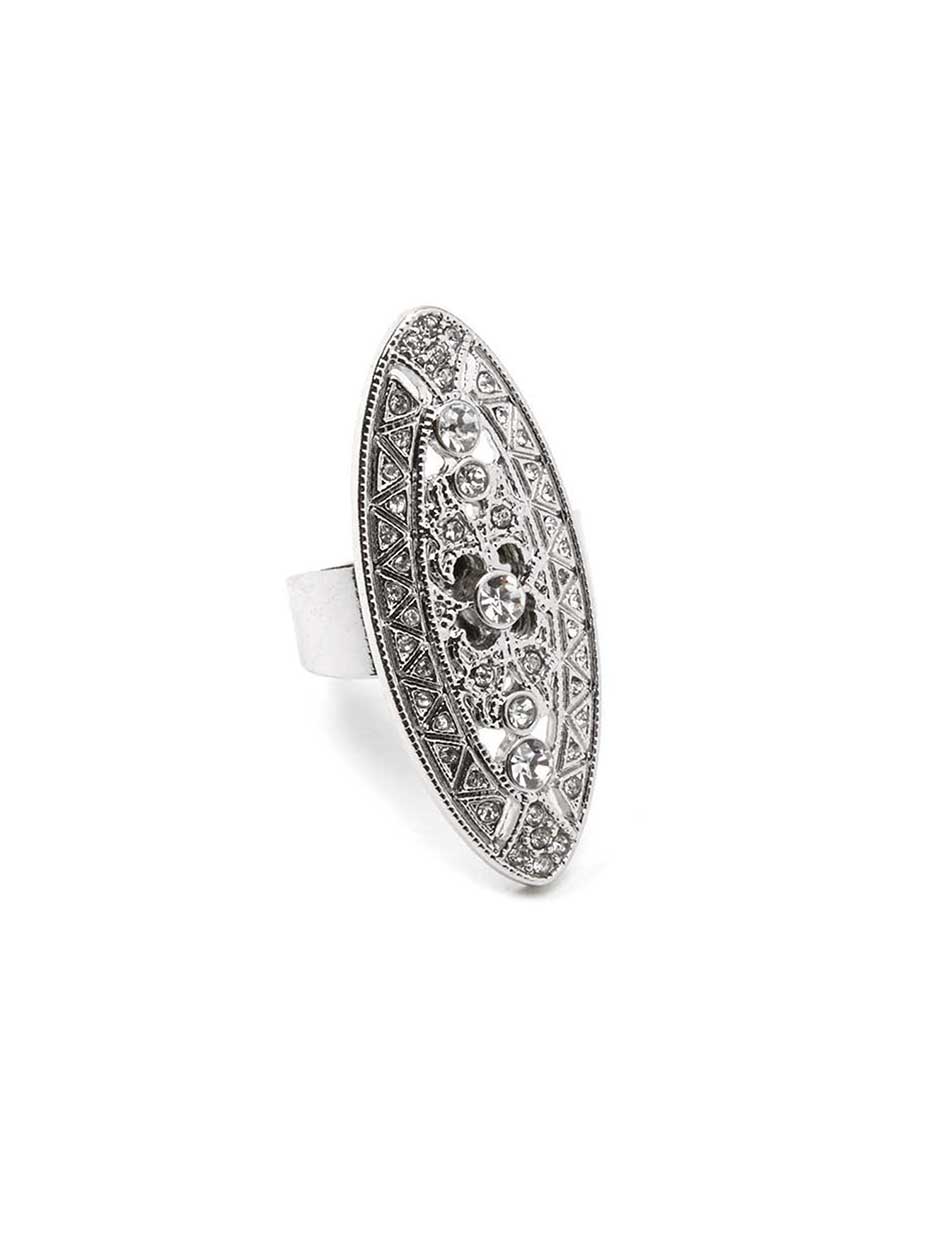 Oval Ring with Stones Oval Ring with Stones