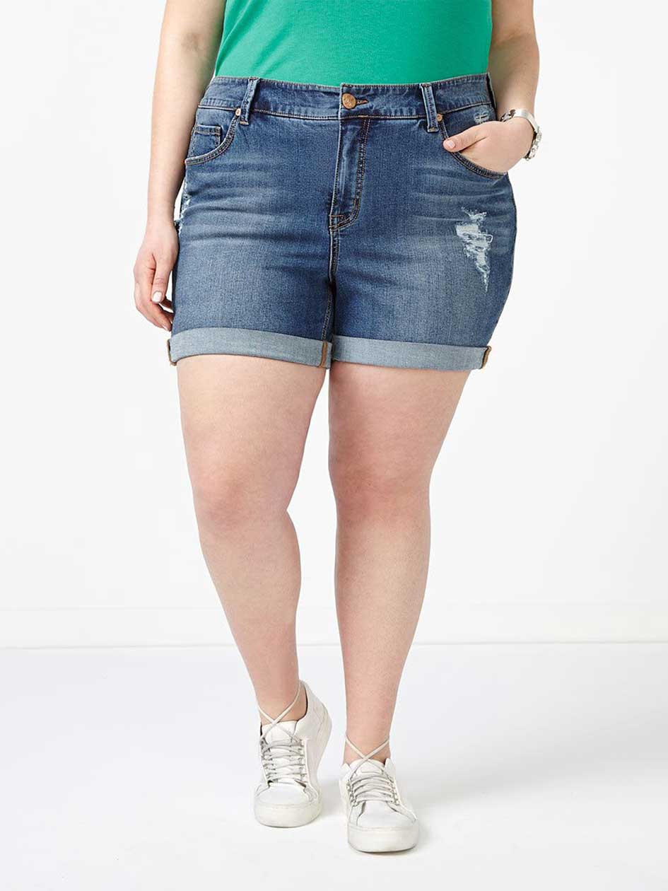 MELISSA McCARTHY Girlfriend Denim Short MELISSA McCARTHY Girlfriend Denim Short