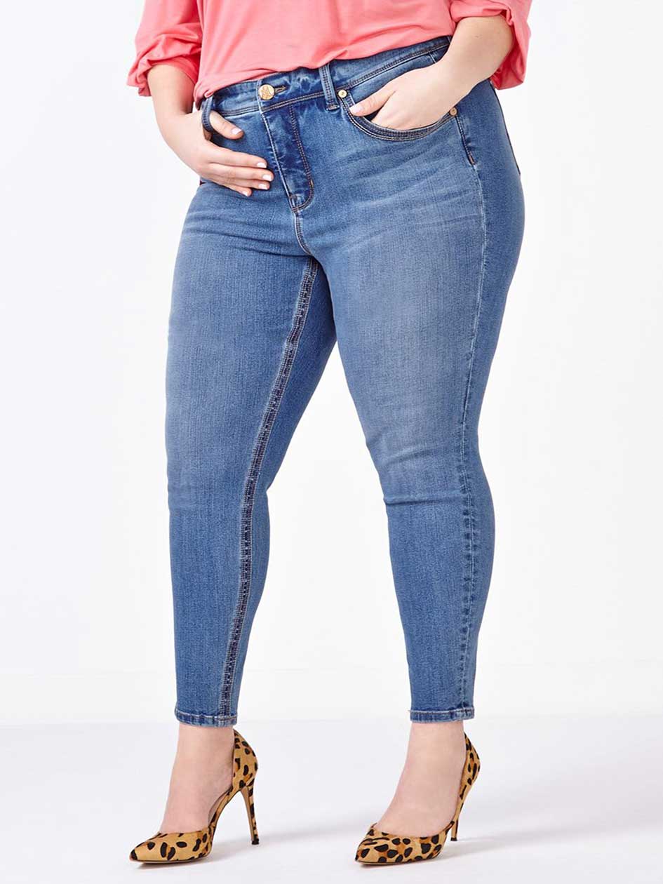 MELISSA McCARTHY Pencil Jean.Medium Denim Wash.16 MELISSA McCARTHY Pencil Jean.Medium Denim Wash.16