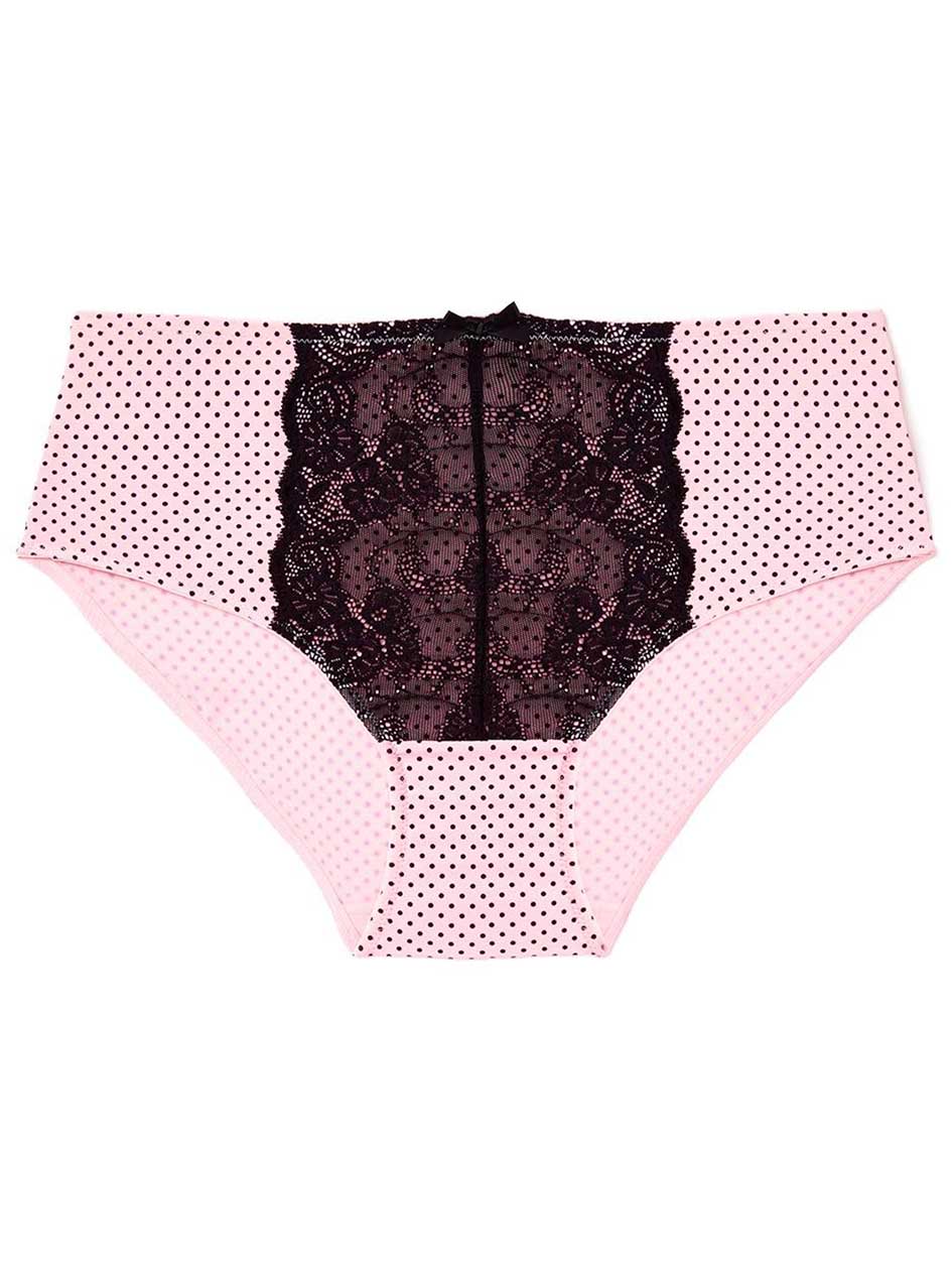 Ti Voglio Printed Hipster Panty with Lace Ti Voglio Printed Hipster Panty with Lace