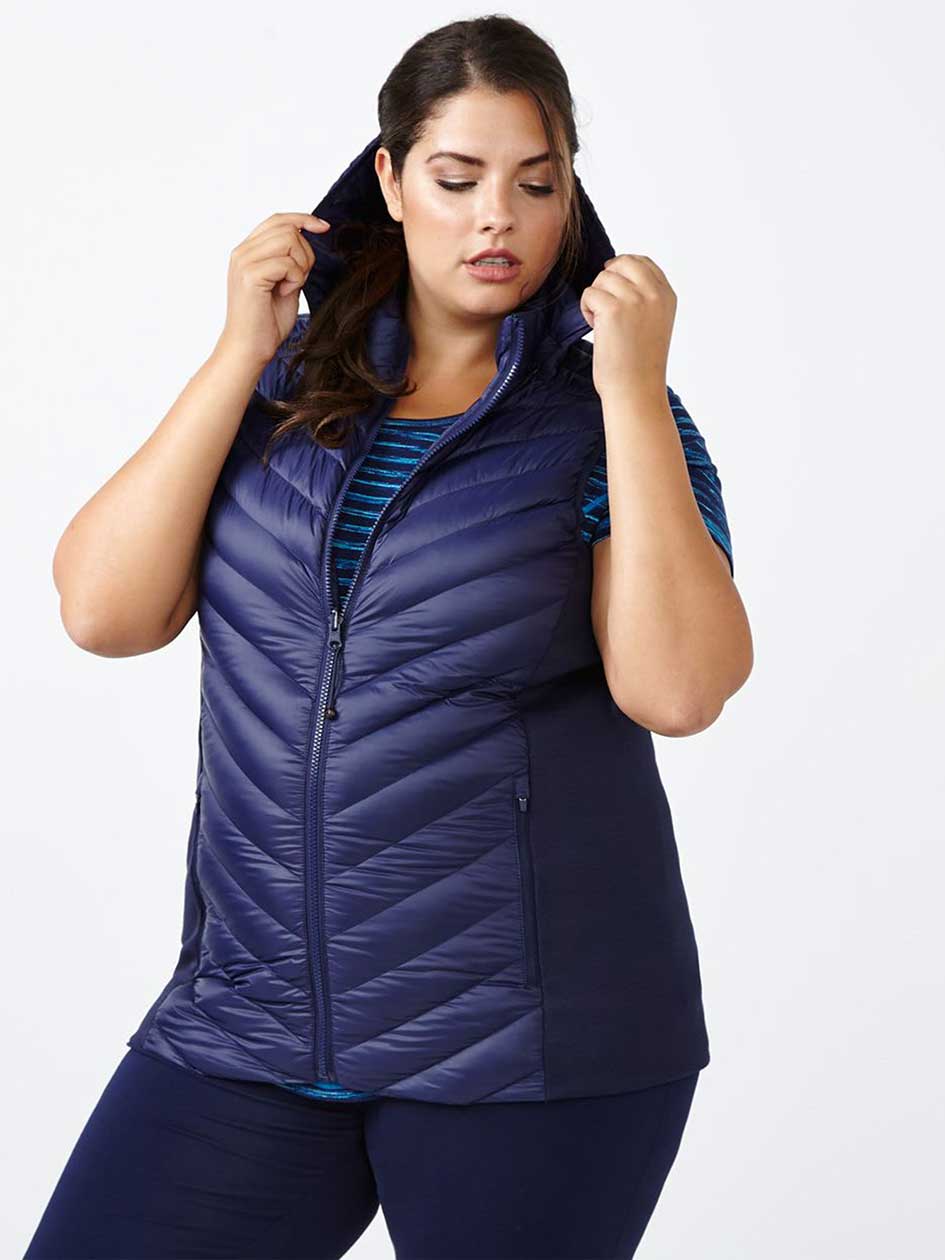 ActiveZone Plus-Size Packable Down Vest ActiveZone Plus-Size Packable Down Vest