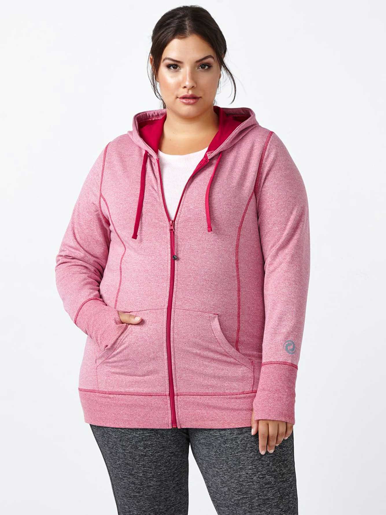 100 cotton zip hoodie