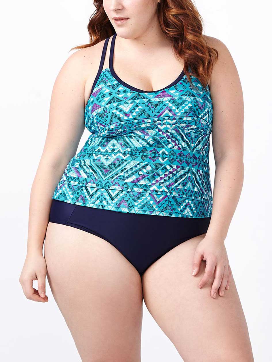 Sea - Printed Tankini Swim Top Sea - Printed Tankini Swim Top