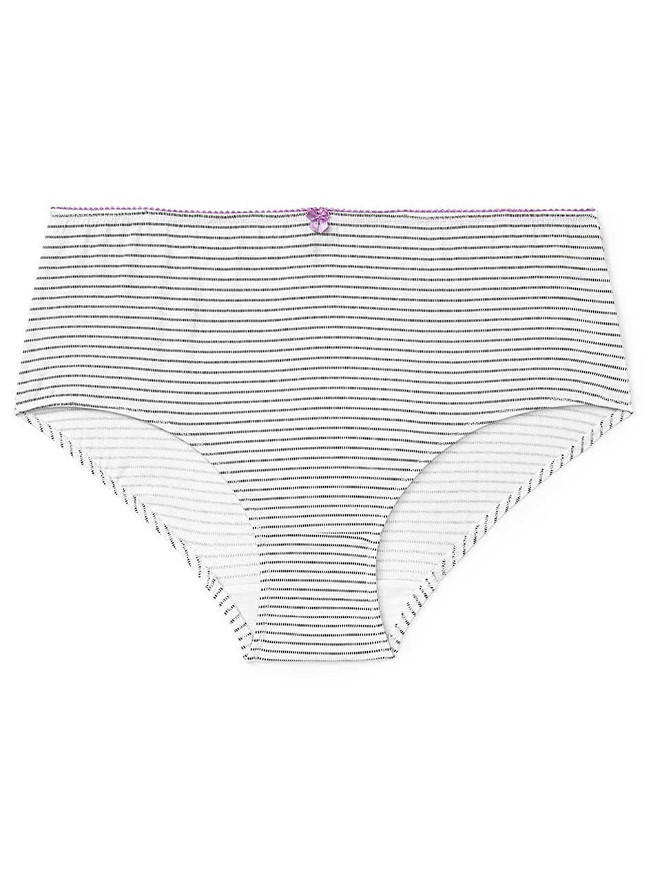 Ti Voglio Striped Cotton Brief Panty Ti Voglio Striped Cotton Brief Panty