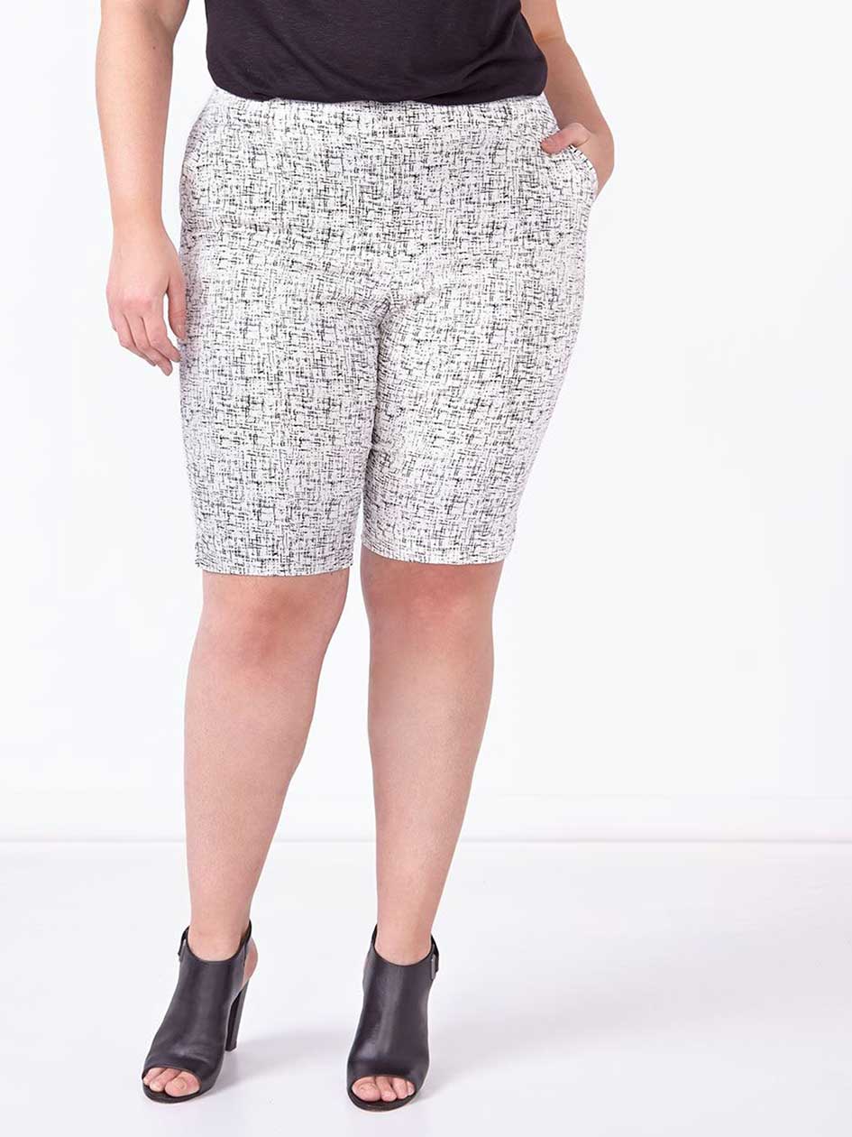 Savvy Printed Twill Bermuda Short Savvy Printed Twill Bermuda Short