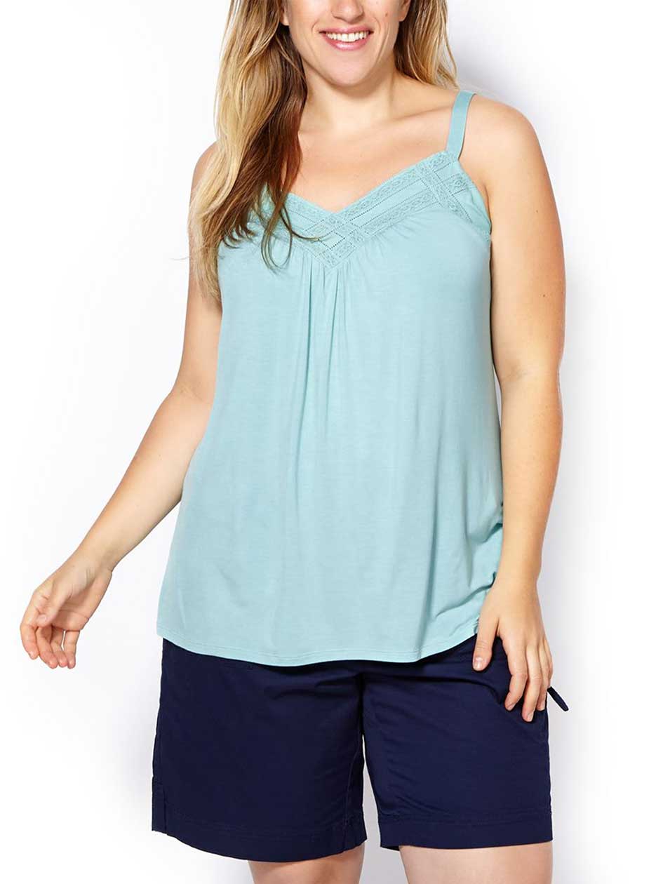 d/c JEANS Tank Top with Crochet d/c JEANS Tank Top with Crochet