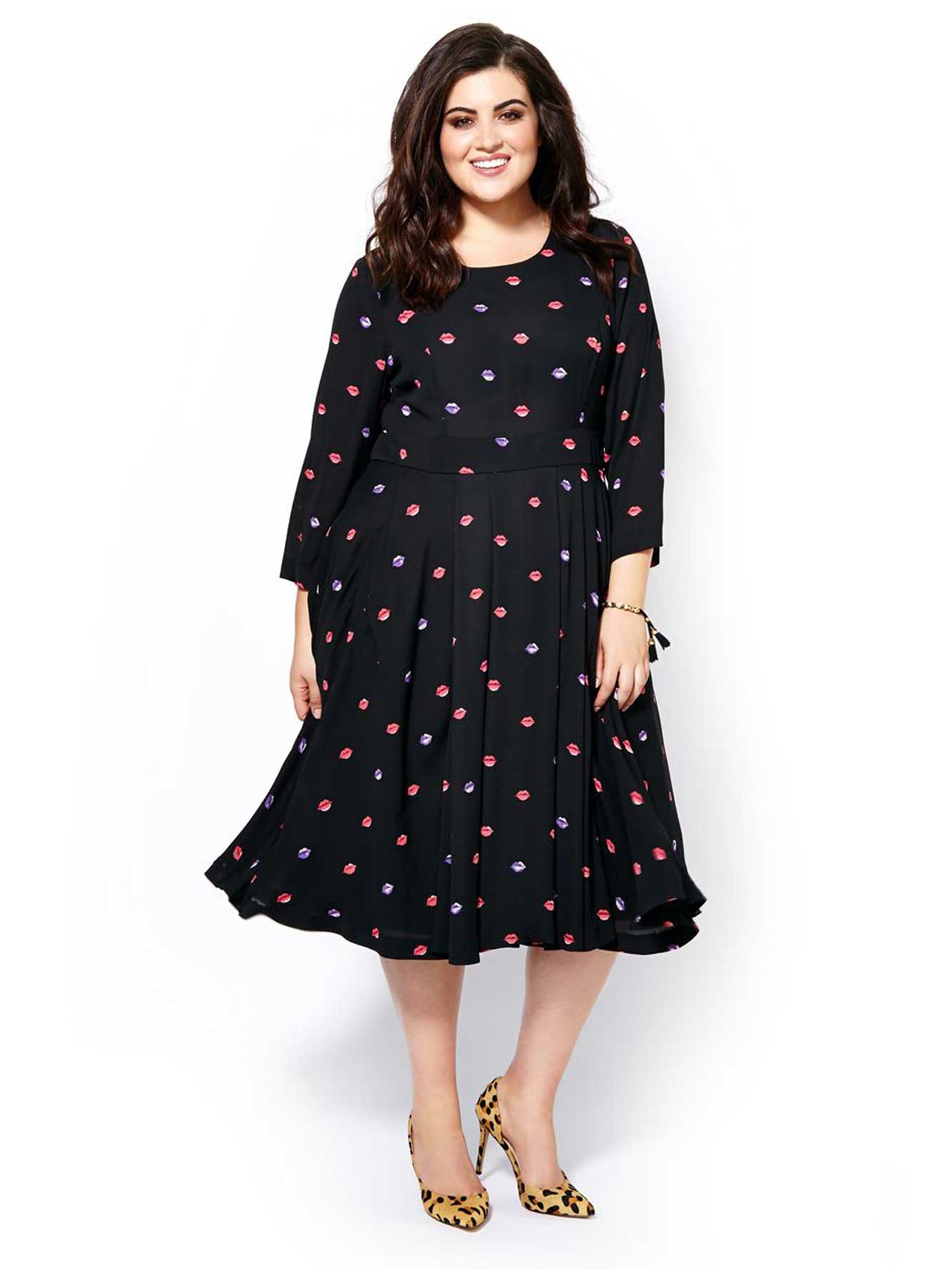 mccarthy 3 4 sleeve printed dress penningtons mccarthy 3 4 sleeve printed dress penningtons