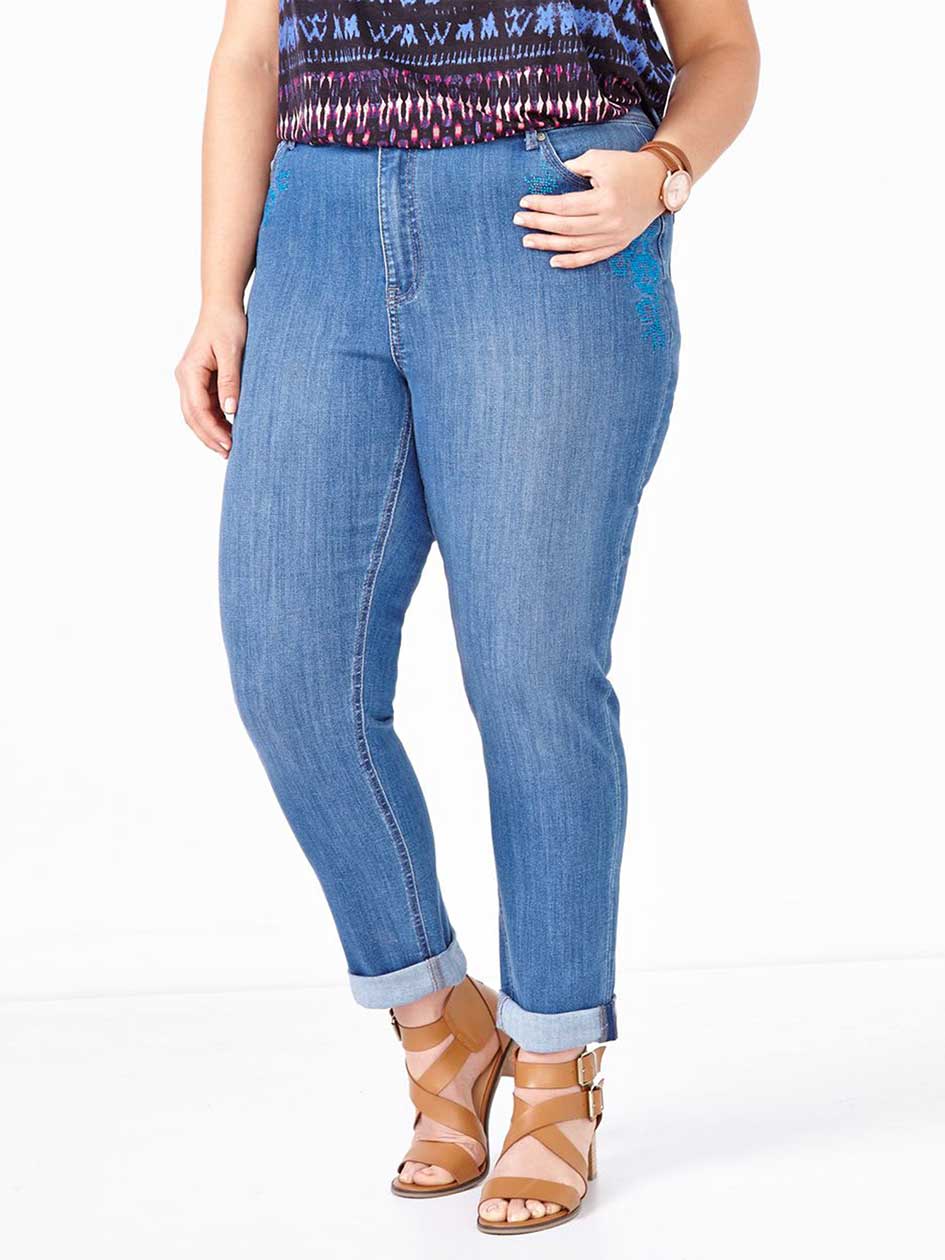 d/c JEANS Slightly Curvy Fit Straight Leg Girlfriend Jean d/c JEANS Slightly Curvy Fit Straight Leg Girlfriend Jean