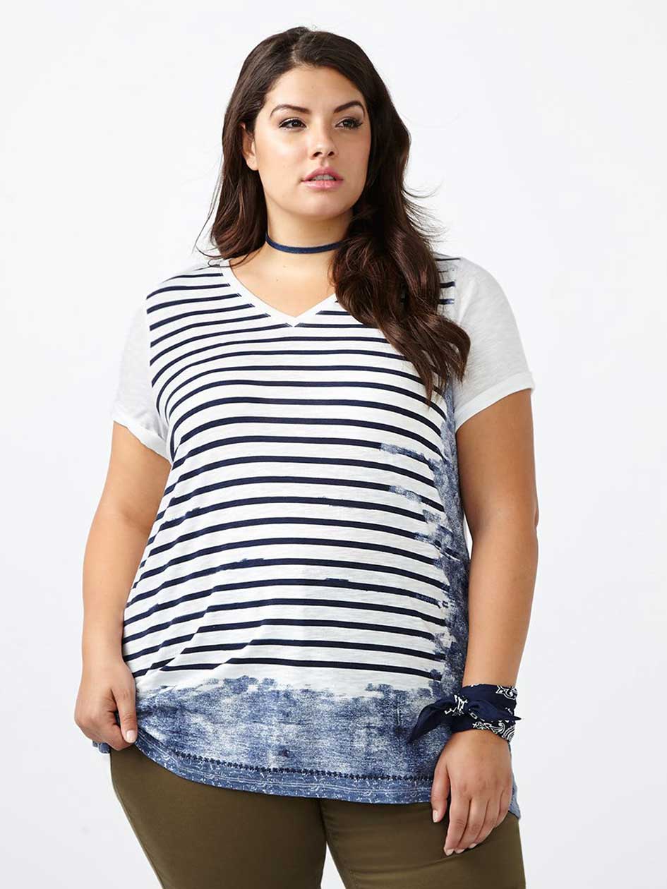 Girlfriend Fit Printed T-Shirt Girlfriend Fit Printed T-Shirt