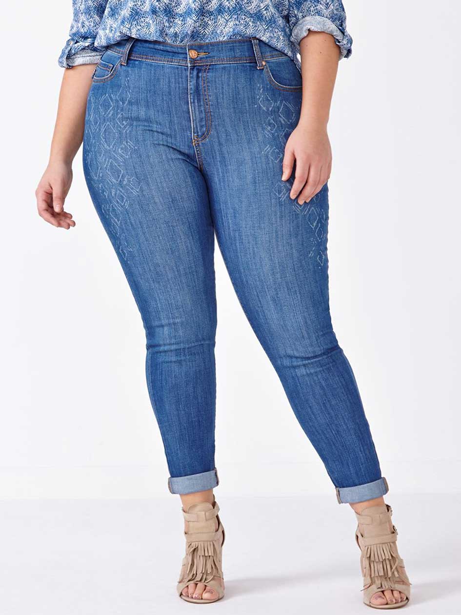d/c JEANS Printed Jean Legging d/c JEANS Printed Jean Legging