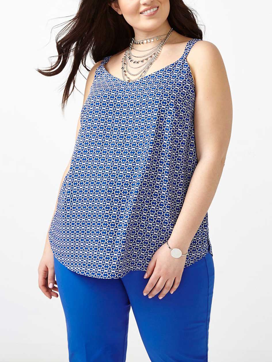Printed Dual-Layer Shell Top Printed Dual-Layer Shell Top