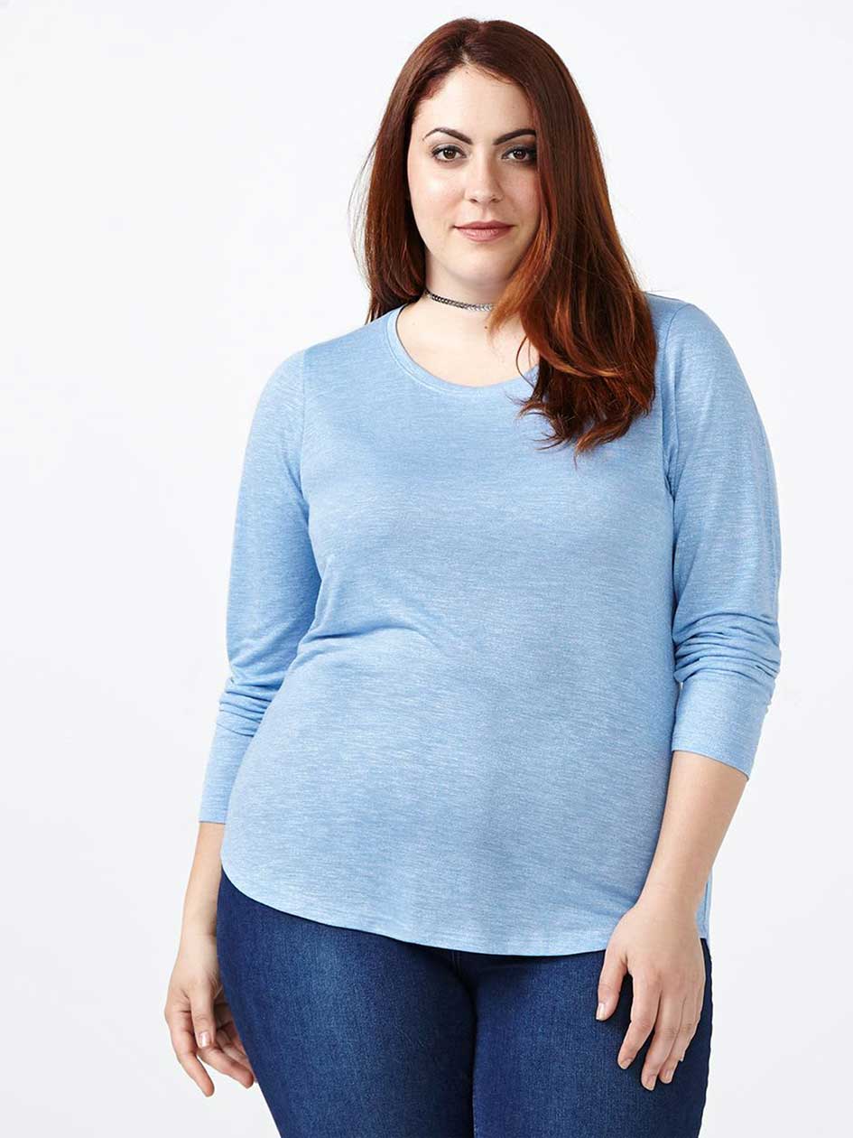 Layering Fit Long Sleeve Scoop Neck T-Shirt Layering Fit Long Sleeve Scoop Neck T-Shirt