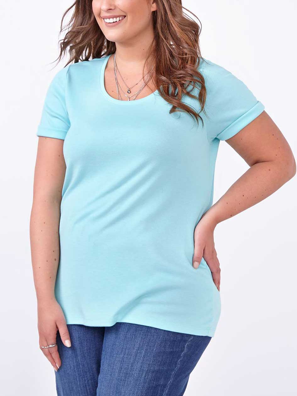 Shaped Fit Scoop Neck T-Shirt Shaped Fit Scoop Neck T-Shirt
