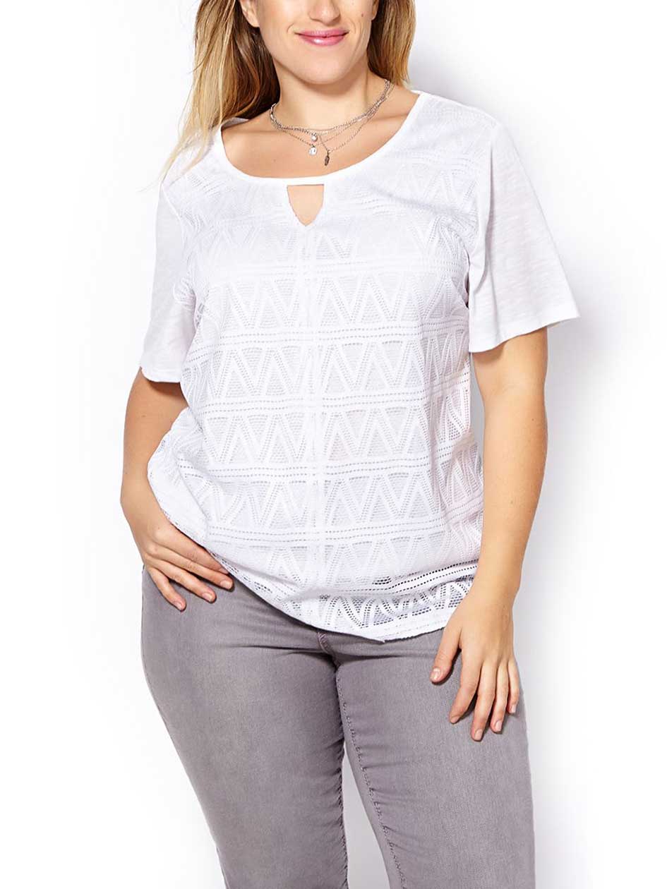 Shaped Fit Lace Front T-Shirt Shaped Fit Lace Front T-Shirt