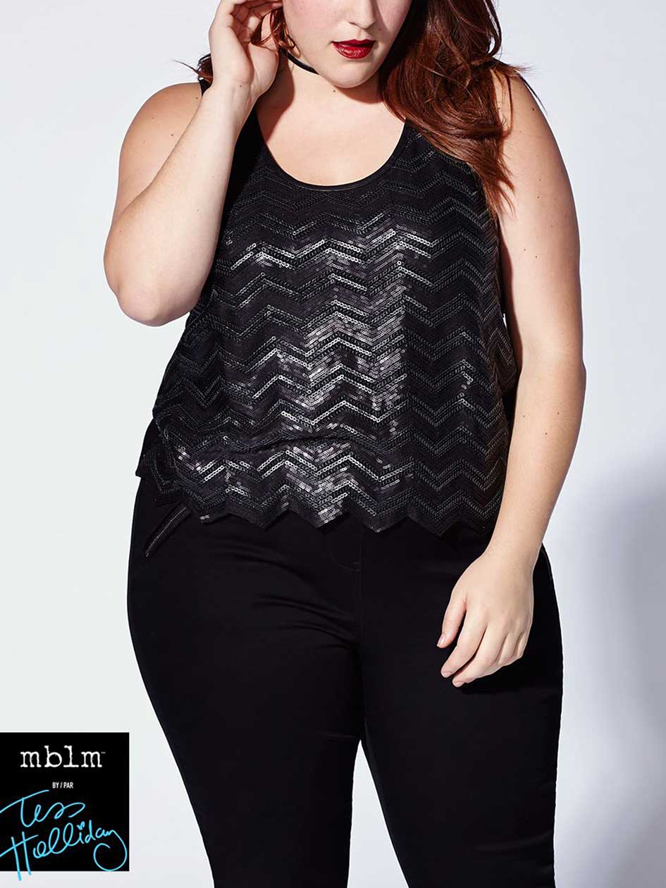 Tess Holliday - Sleeveless Sequin Top Tess Holliday - Sleeveless Sequin Top