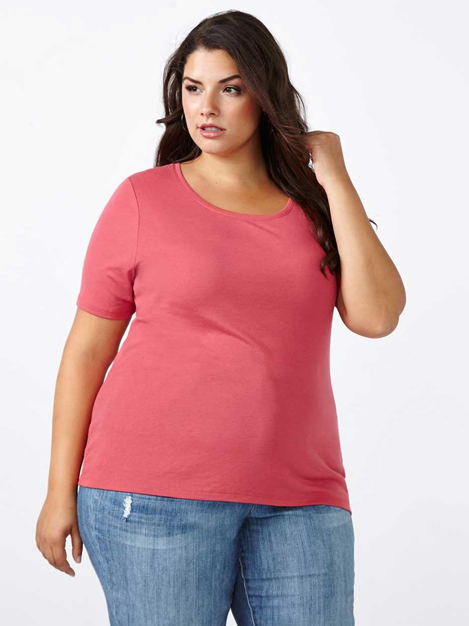 Curve Fit Scoop Neck T-Shirt Curve Fit Scoop Neck T-Shirt