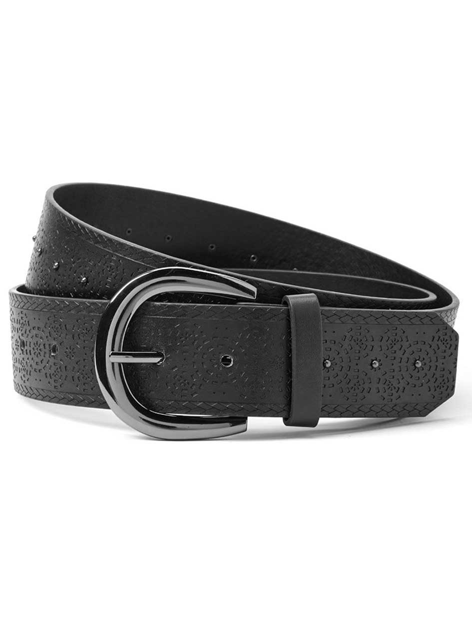 Textured Faux-Leather Belt Textured Faux-Leather Belt