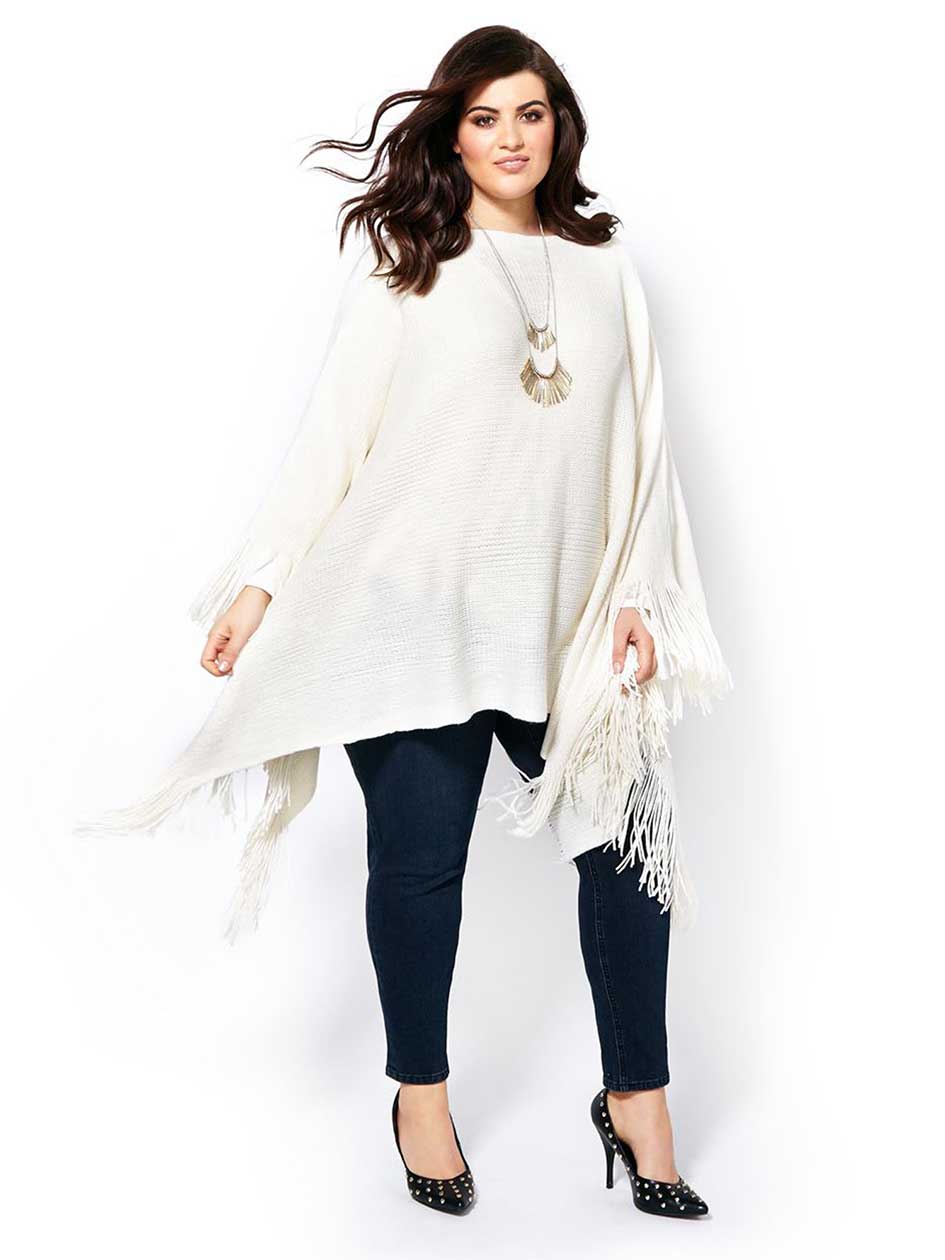 MELISSA McCARTHY Long Sleeve Poncho Sweater MELISSA McCARTHY Long Sleeve Poncho Sweater