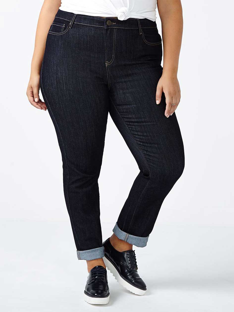 d/c JEANS Petite Straight Fit Straight Leg Jean d/c JEANS Petite Straight Fit Straight Leg Jean