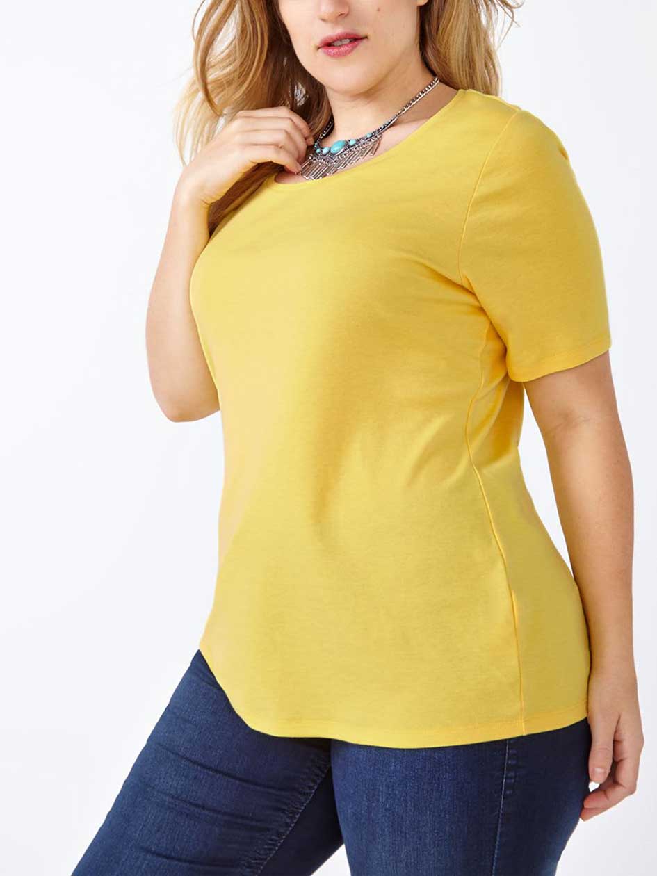 Shaped Fit Scoop Neck T-Shirt Shaped Fit Scoop Neck T-Shirt