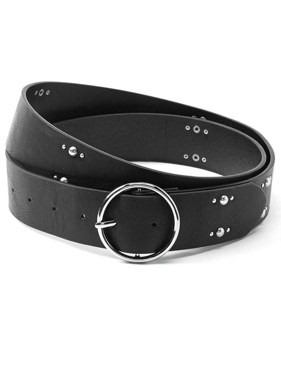 Studded Faux-Leather Belt Studded Faux-Leather Belt