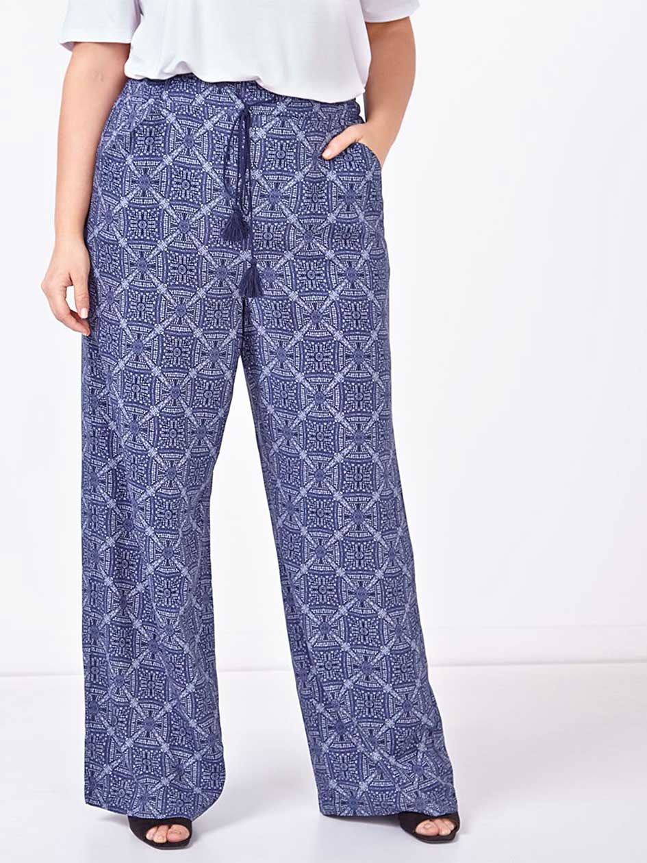 d/c JEANS Soft Printed Wide Leg Pant d/c JEANS Soft Printed Wide Leg Pant
