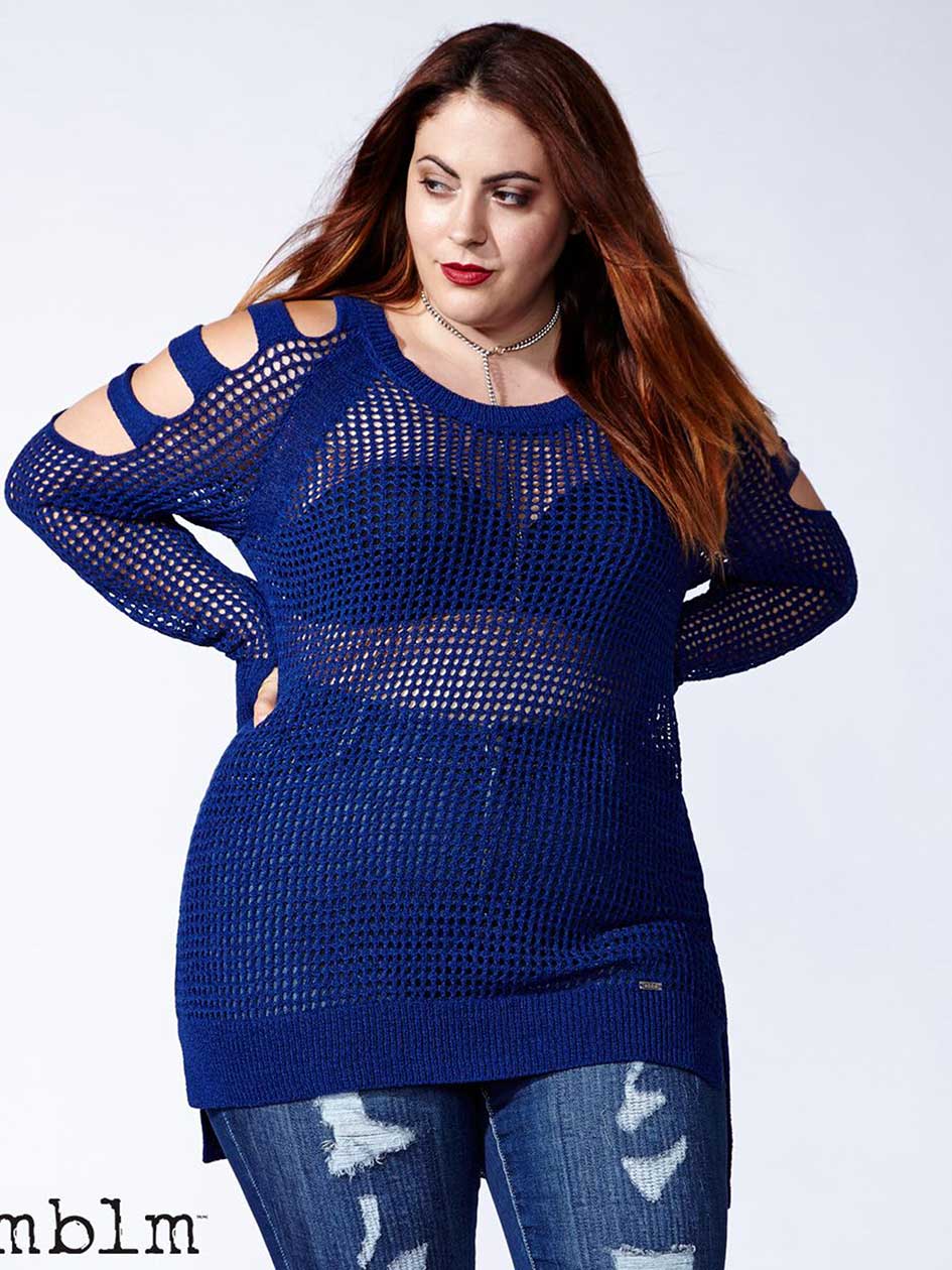mlbm - Cold Shoulder Sweater mlbm - Cold Shoulder Sweater