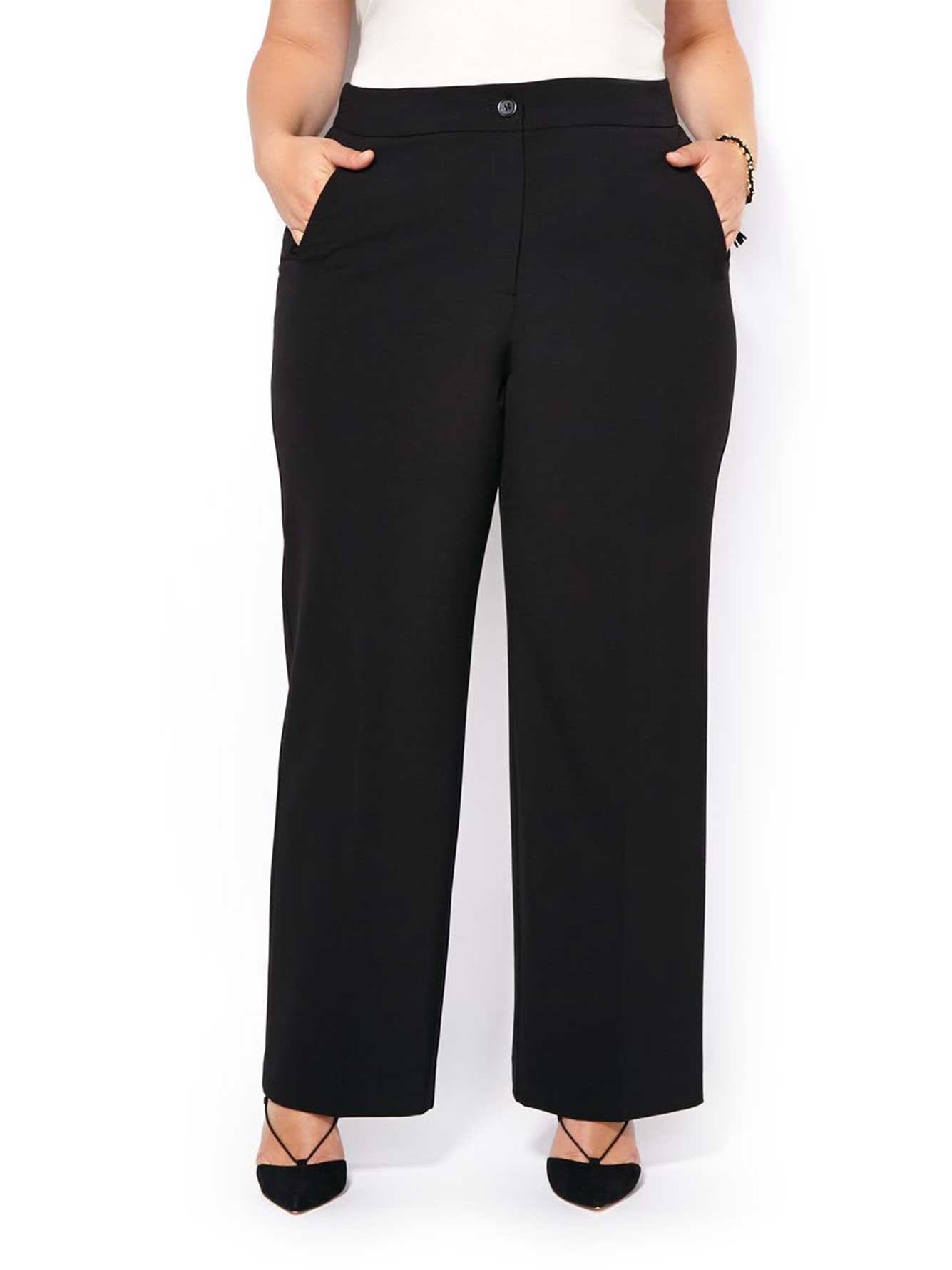 wide leg pants for curvy figure