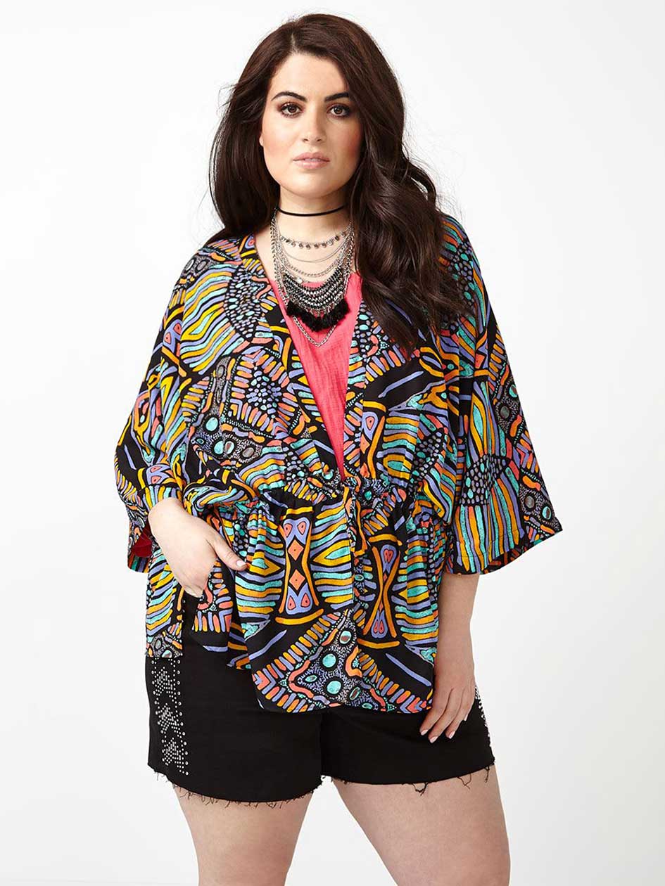 MELISSA McCARTHY Printed Kimono MELISSA McCARTHY Printed Kimono