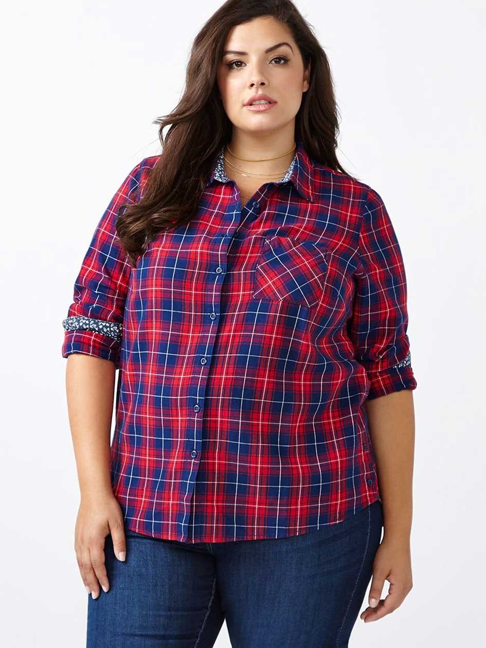 d/c JEANS Cotton Plaid Shirt d/c JEANS Cotton Plaid Shirt